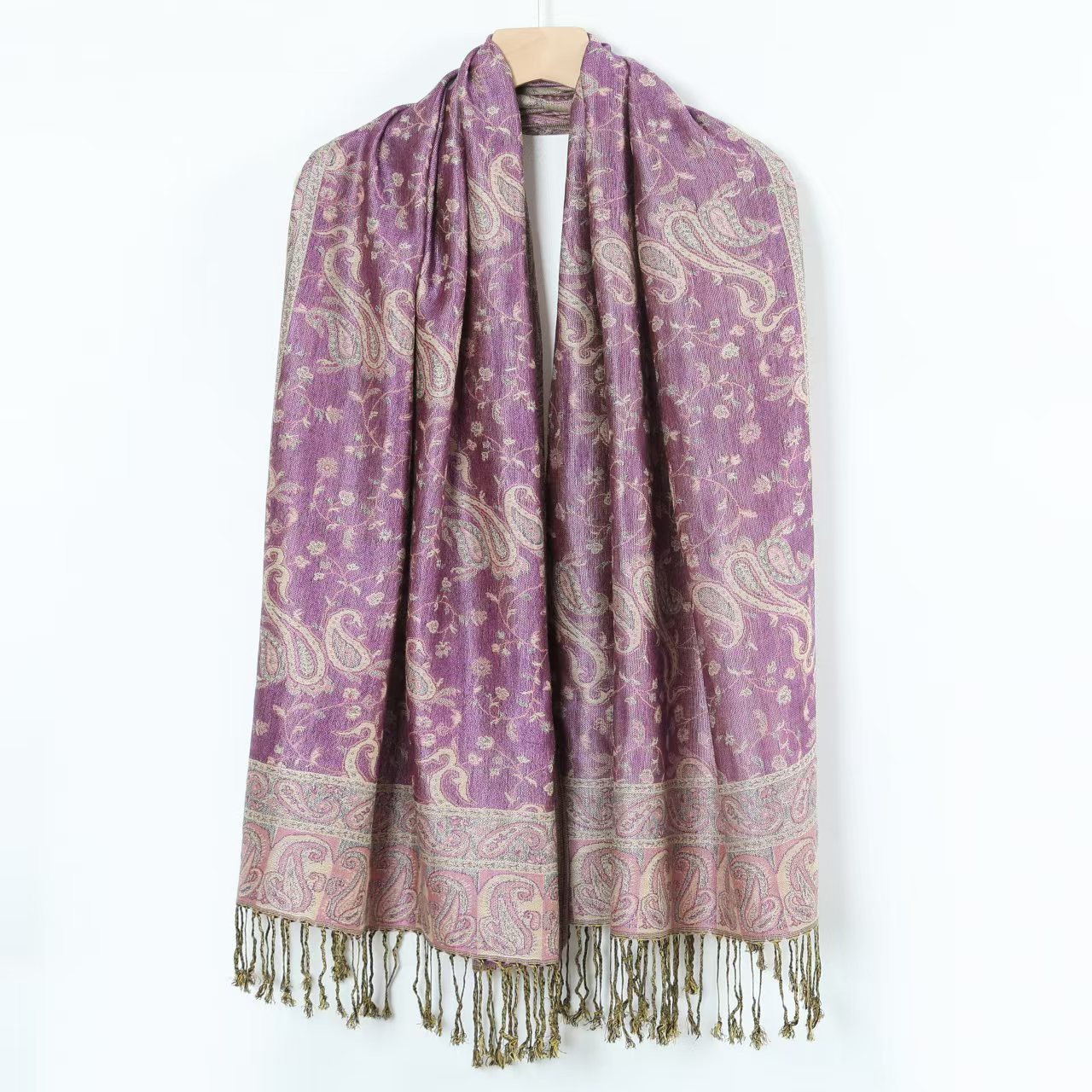 Women's Jacquard Imitation Cashmere Shawl Wrap Long Scarf