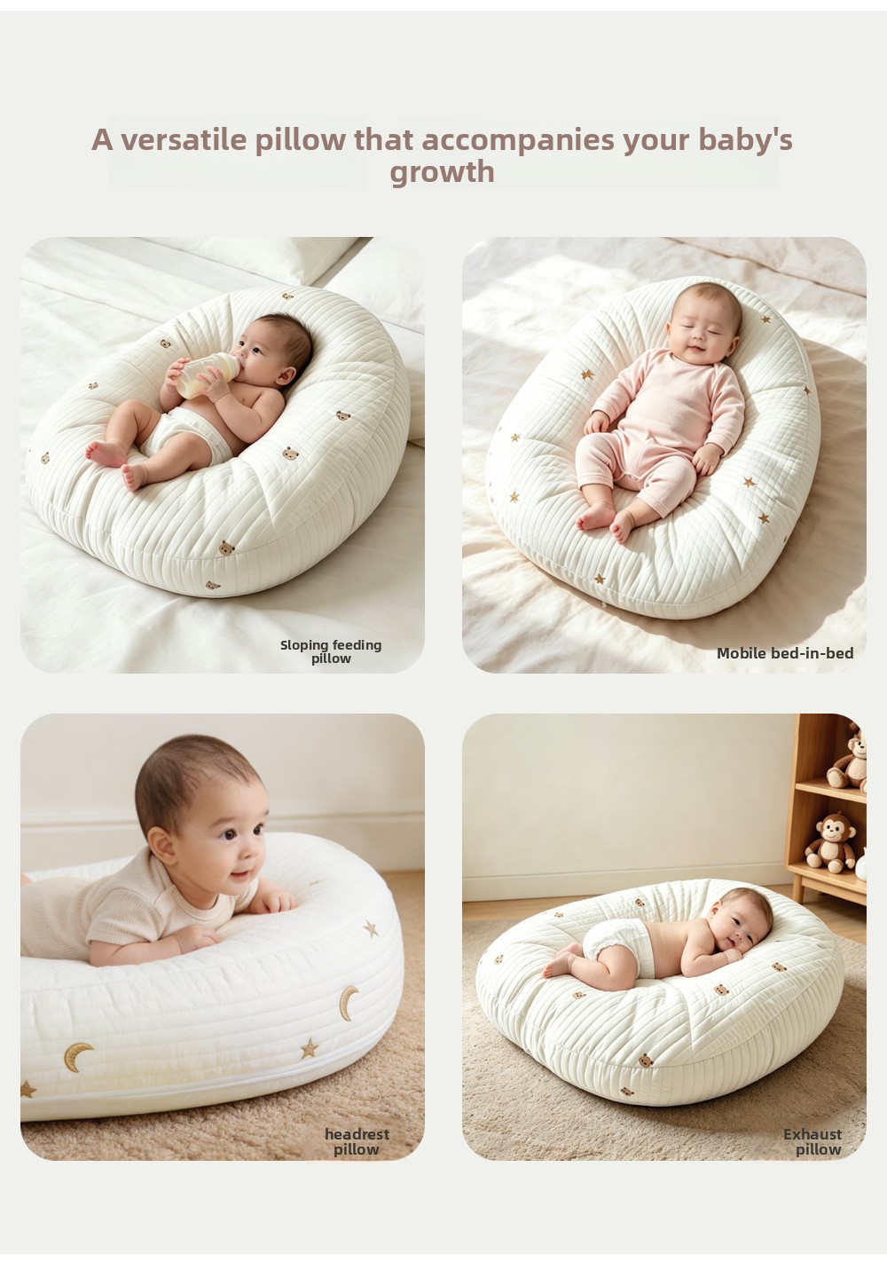 Baby inclined breastfeeding pillow pad