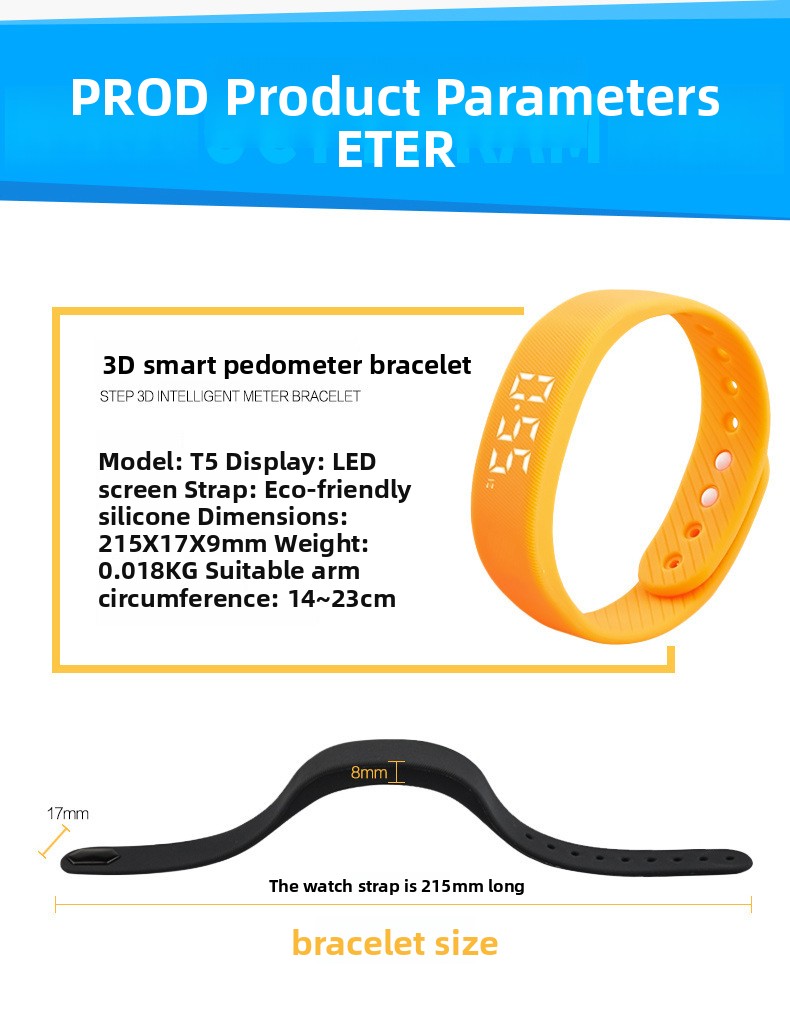 T5C FD68S Round Screen Smart Bracelet With Music Weather and Step Counter