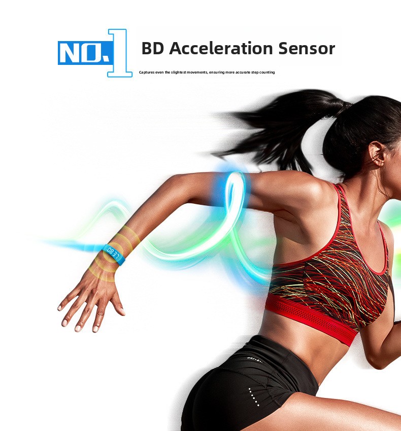 T5C FD68S Round Screen Smart Bracelet With Music Weather and Step Counter
