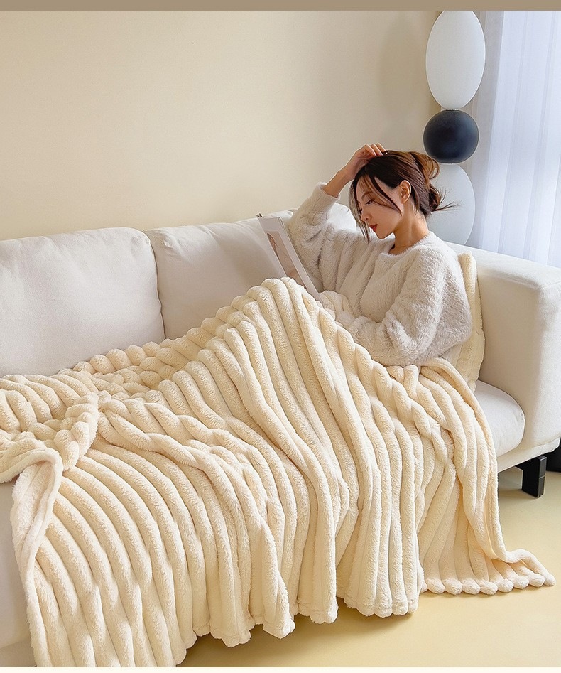 Coral fleece bed sheet blanket