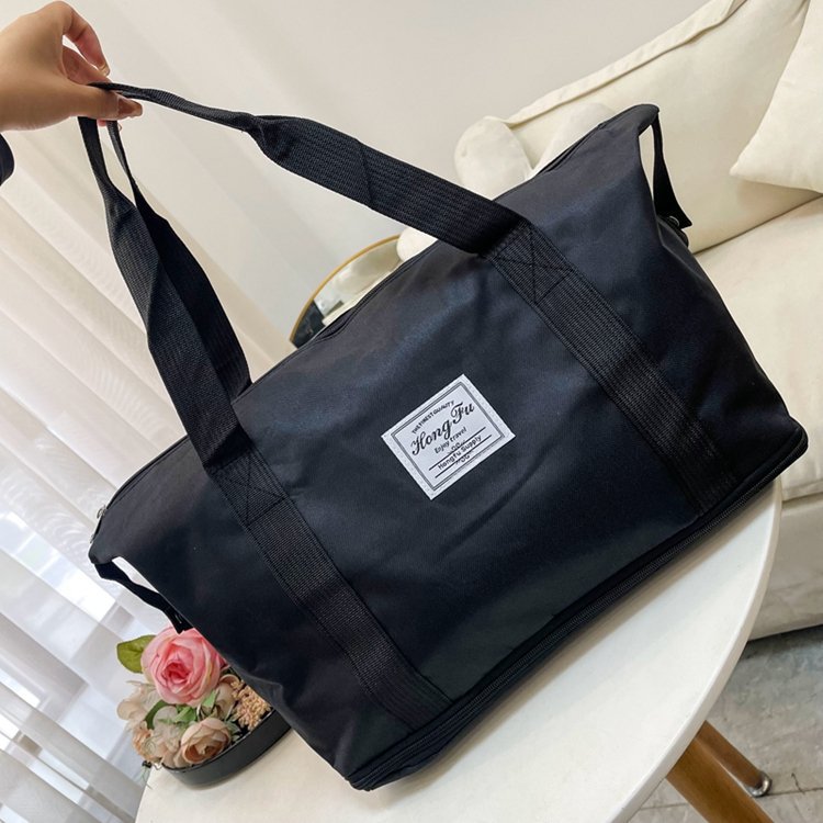 Foldable and expandable waterproof travel backpack with dual shoulder straps