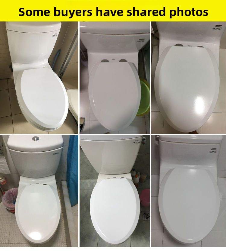 Universal V-Shape Slow Close Toilet Seat Cover