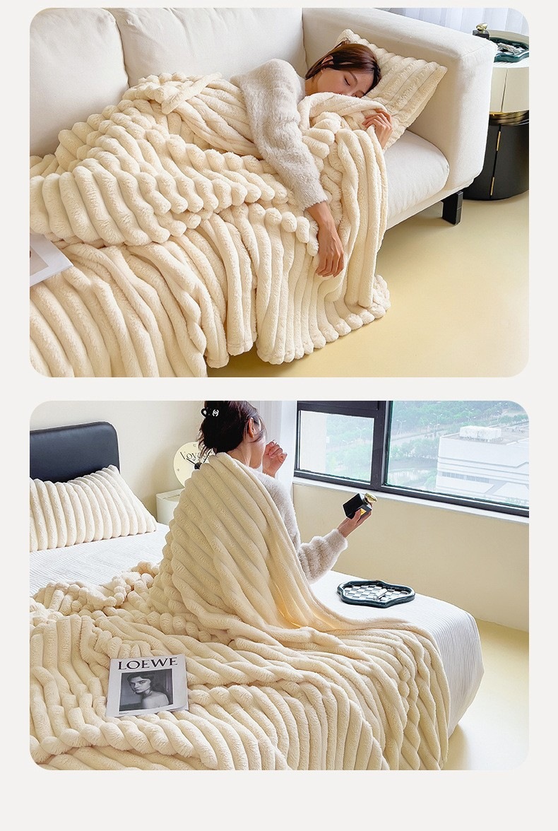 Coral fleece bed sheet blanket