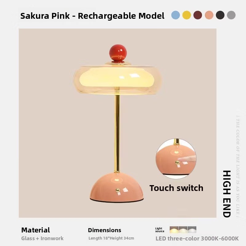 Nordic style mushroom-shaped table lamp