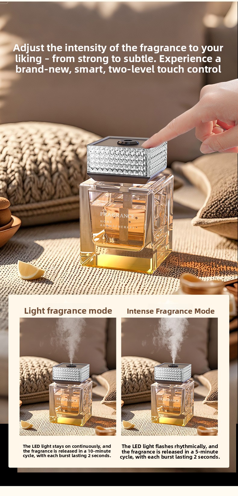 Automatic spray aroma diffuser