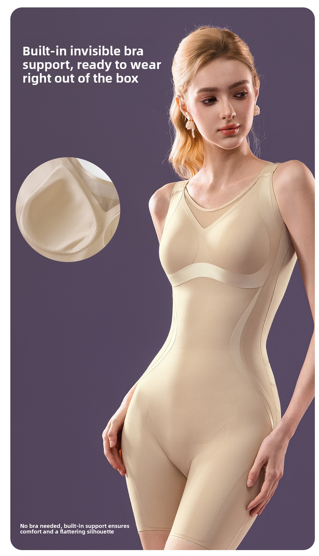 Silent seamless one-piece breathable sports bra