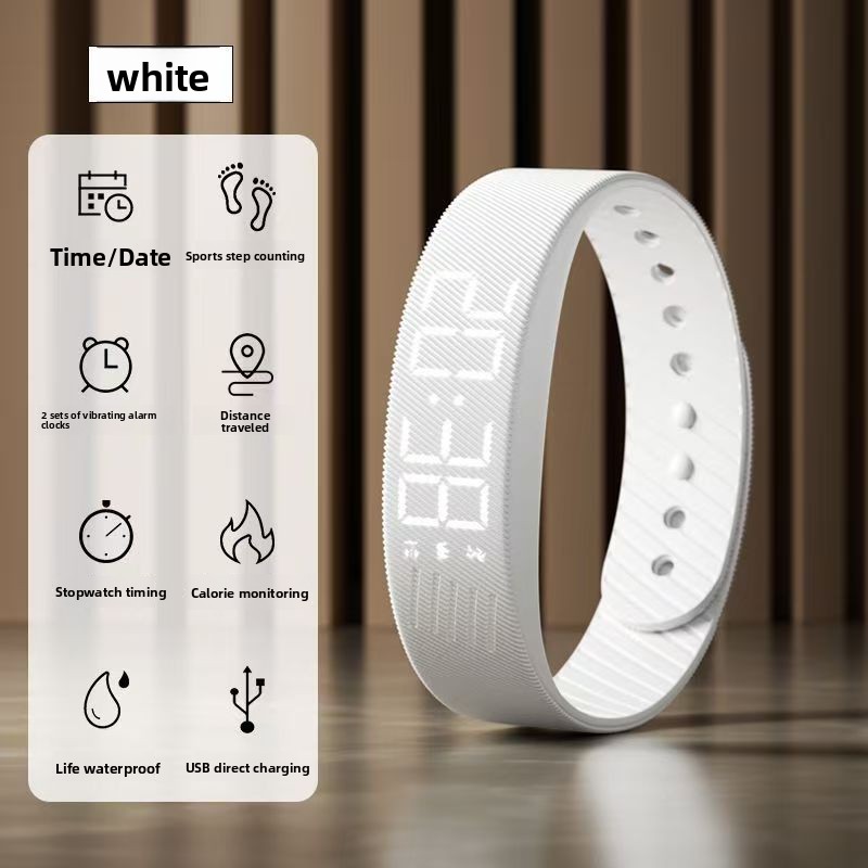 T5C FD68S Round Screen Smart Bracelet With Music Weather and Step Counter