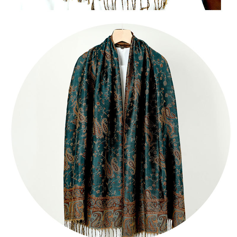 Women's Jacquard Imitation Cashmere Shawl Wrap Long Scarf