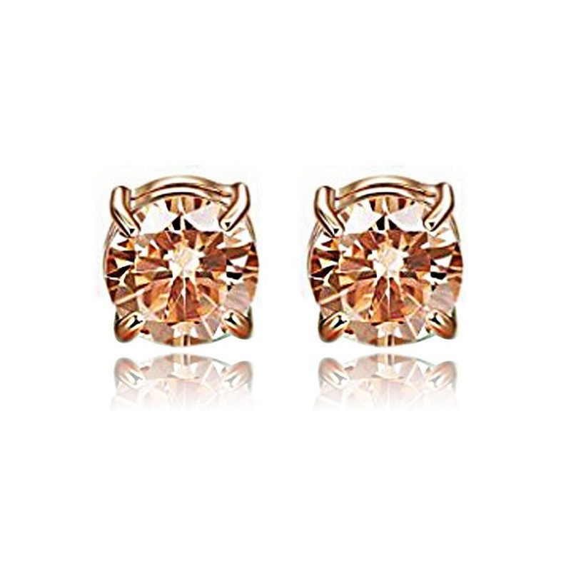 Unisex Magnetic Zircon Ear Clips Non Pierced Stud Earrings