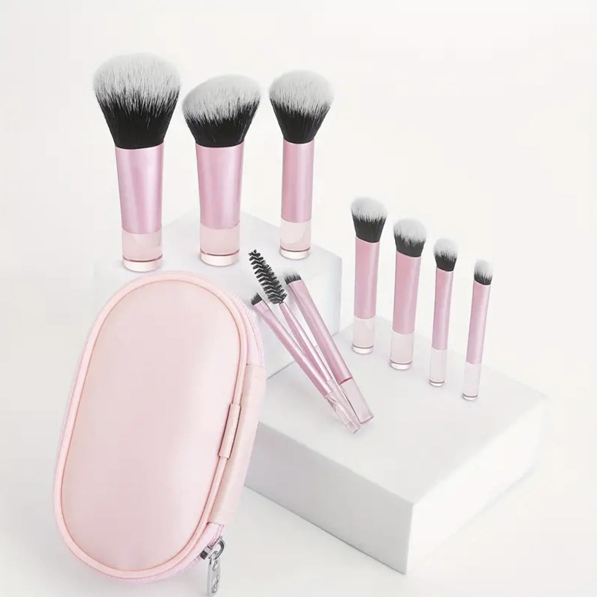 10-Piece Mini Travel Makeup Brush Set