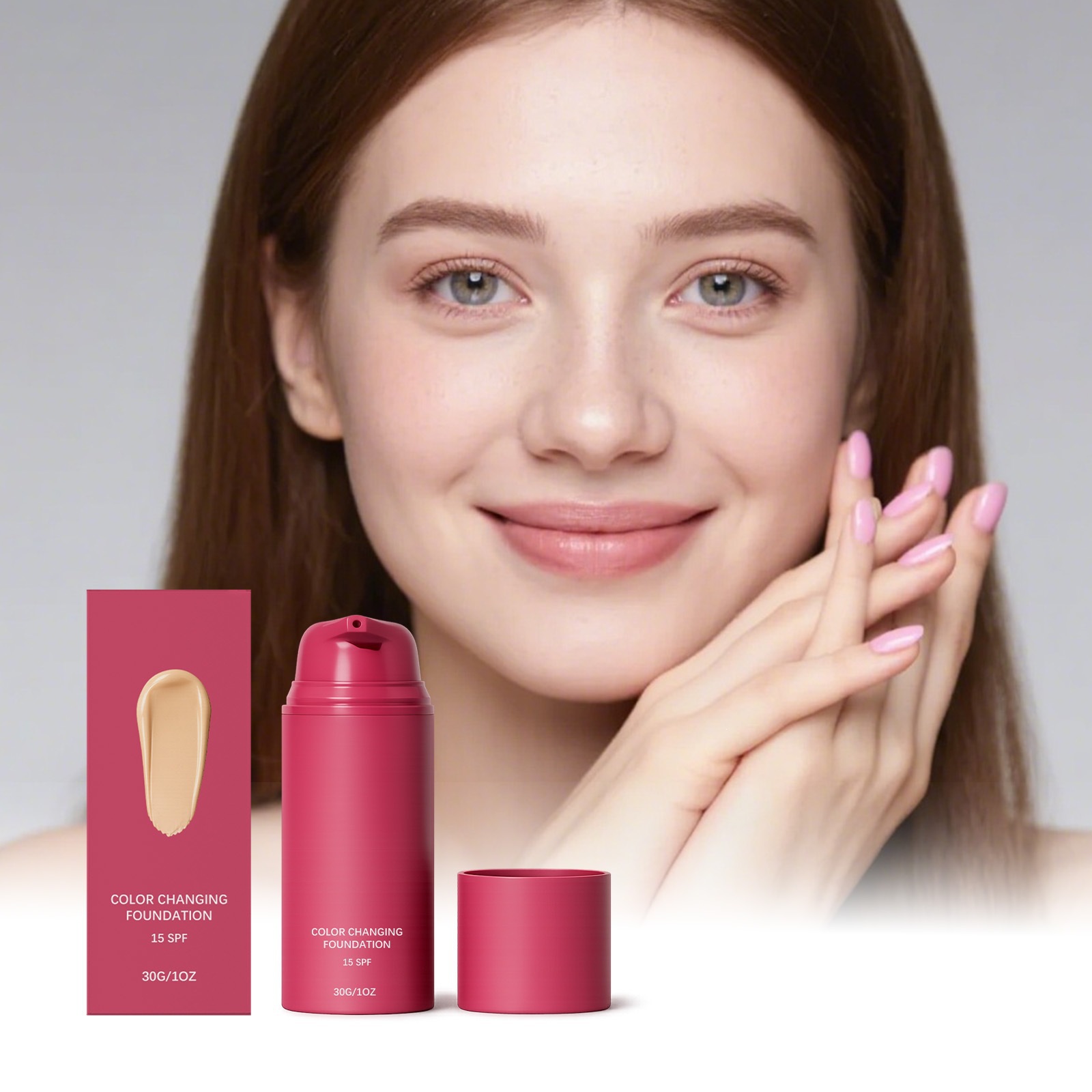 Natural Color Temperature-Adjusting Foundation Liquid