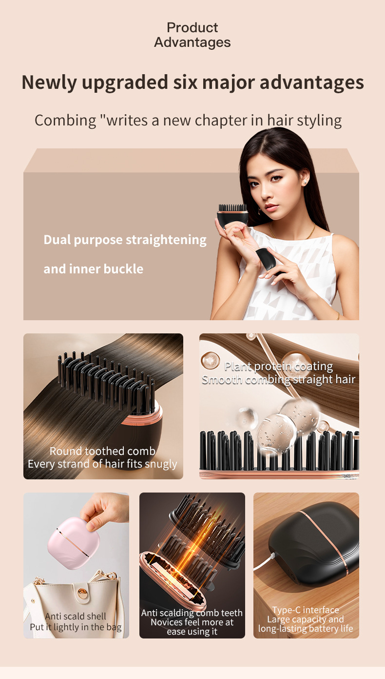 Wireless 2-in-1 Hair Straightener