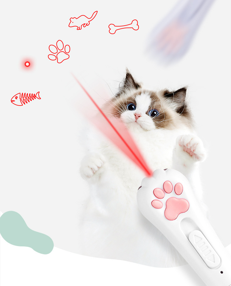Puntero láser recargable para gatos con patrones: imagen adicional