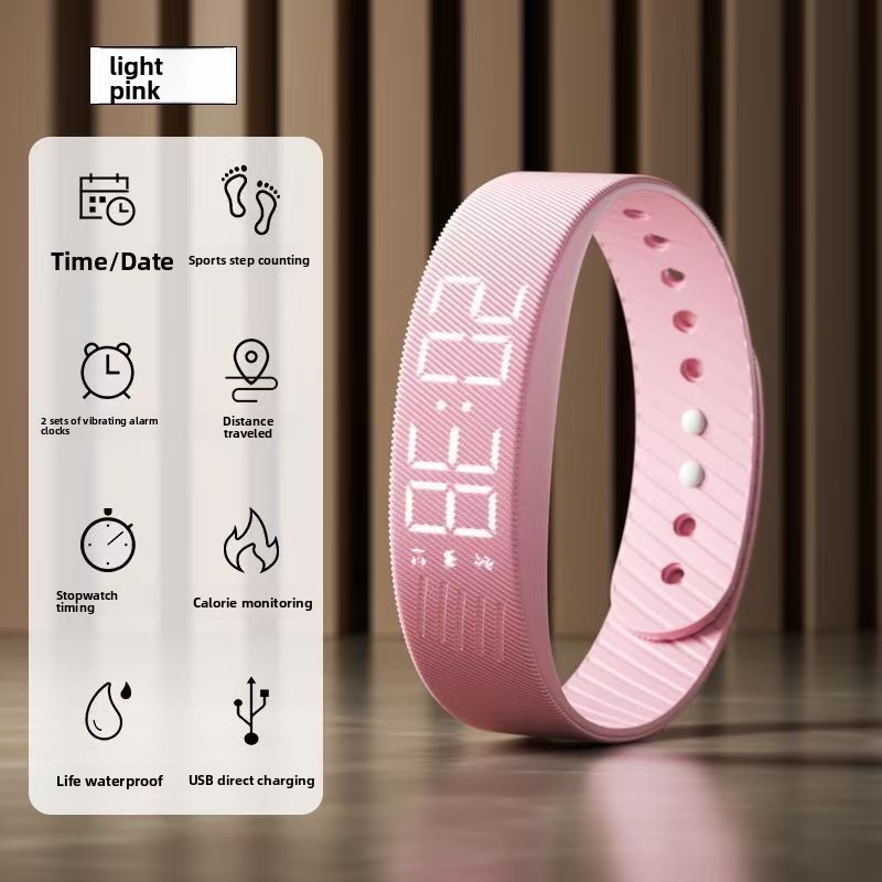 T5C FD68S Round Screen Smart Bracelet With Music Weather and Step Counter