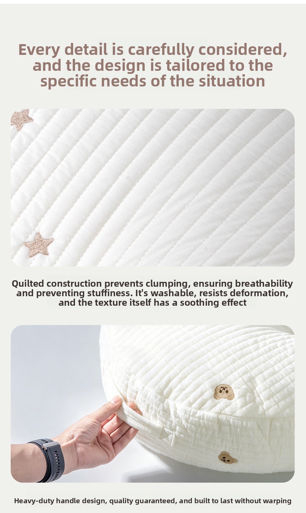 Baby inclined breastfeeding pillow pad
