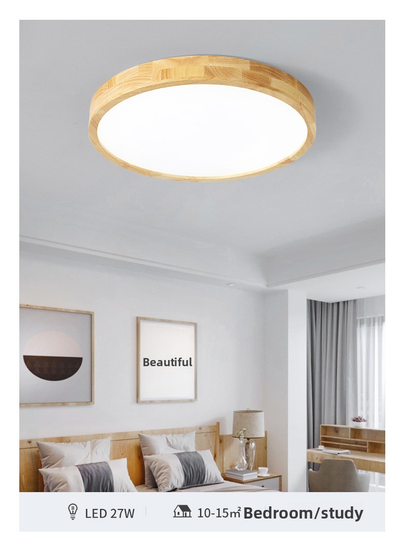 Modern Log Style LED Ceiling Lamp with Dimmable Lighting for Living Room and Bedroom
