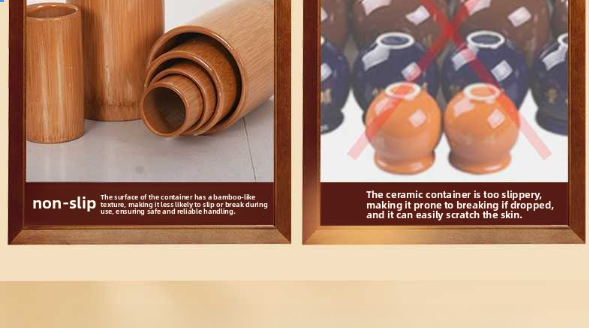 Natural Carbonized Bamboo Cupping Therapy Jar