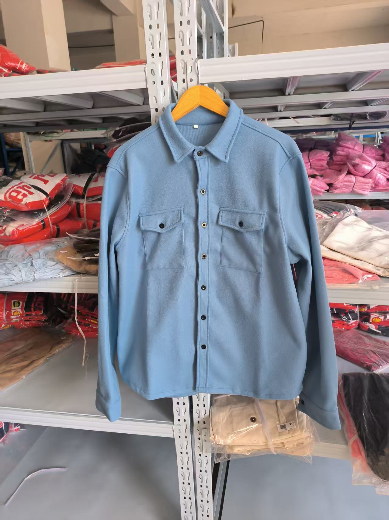 Men's Casual Long Sleeve Slim Fit Cotton Shirt
