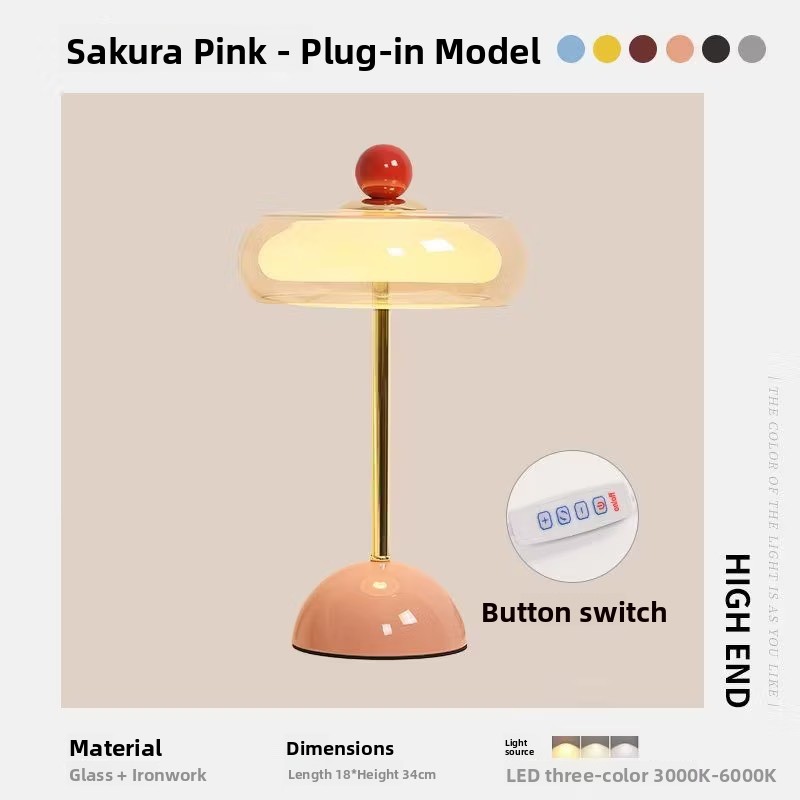 Nordic style mushroom-shaped table lamp