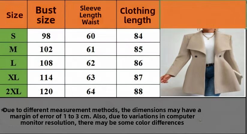 Women's Mid-Length Lapel Woolen Coat