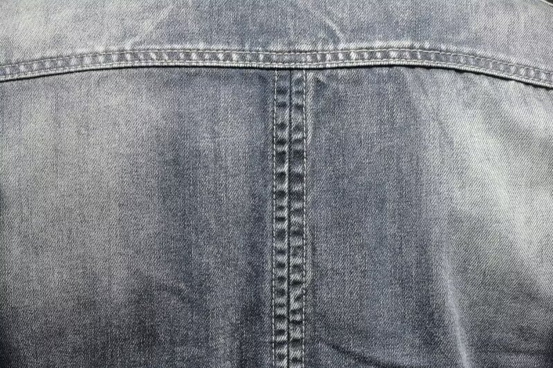 Men's Retro Solid Color Stand Collar Denim Jacket Casual Long Sleeve Outerwear