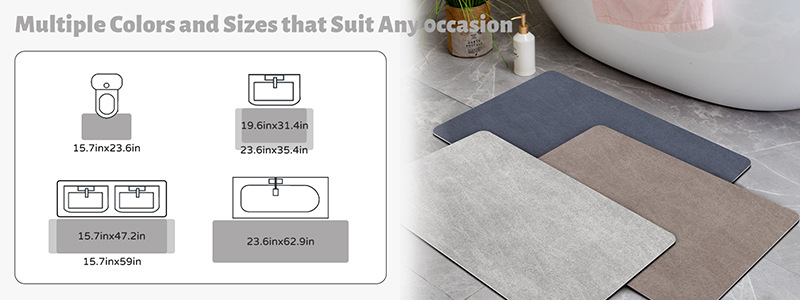 Quick-Dry Plush Bath Mat Floor Mat