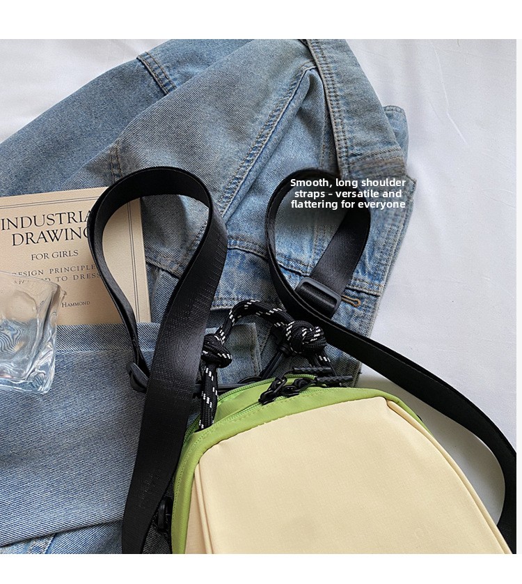 Mini Lightweight Multi-Compartment Nylon Bag, Stylish Convertible Backpack Crossbody Handbag