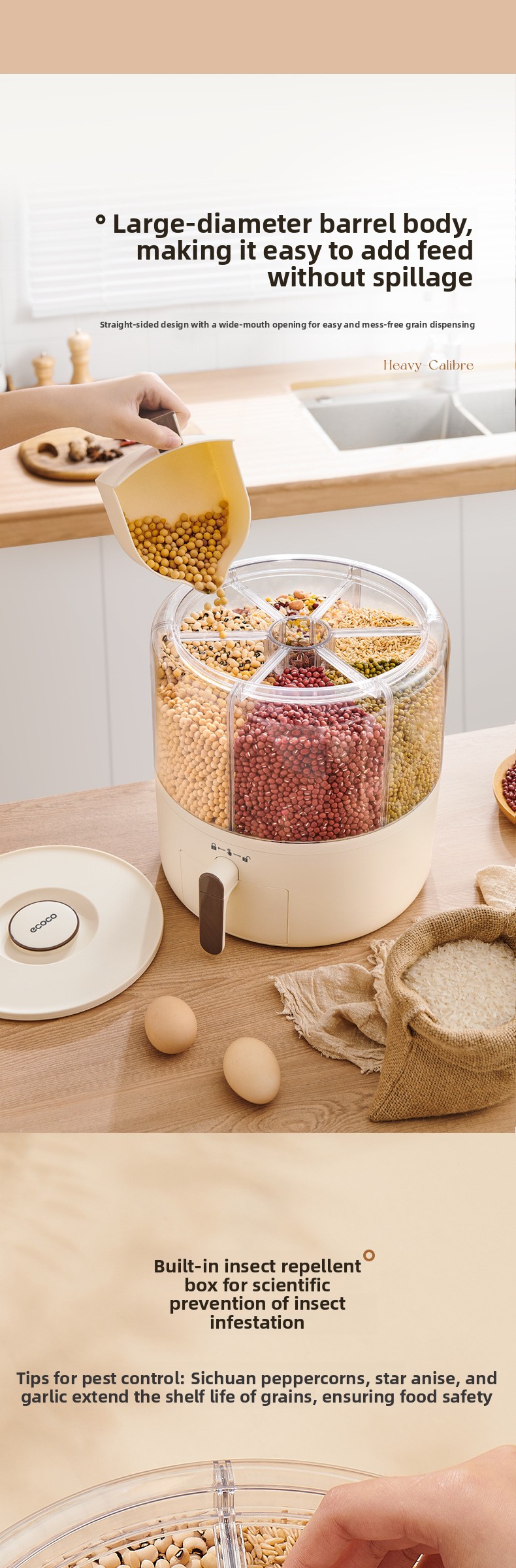 Grain storage box