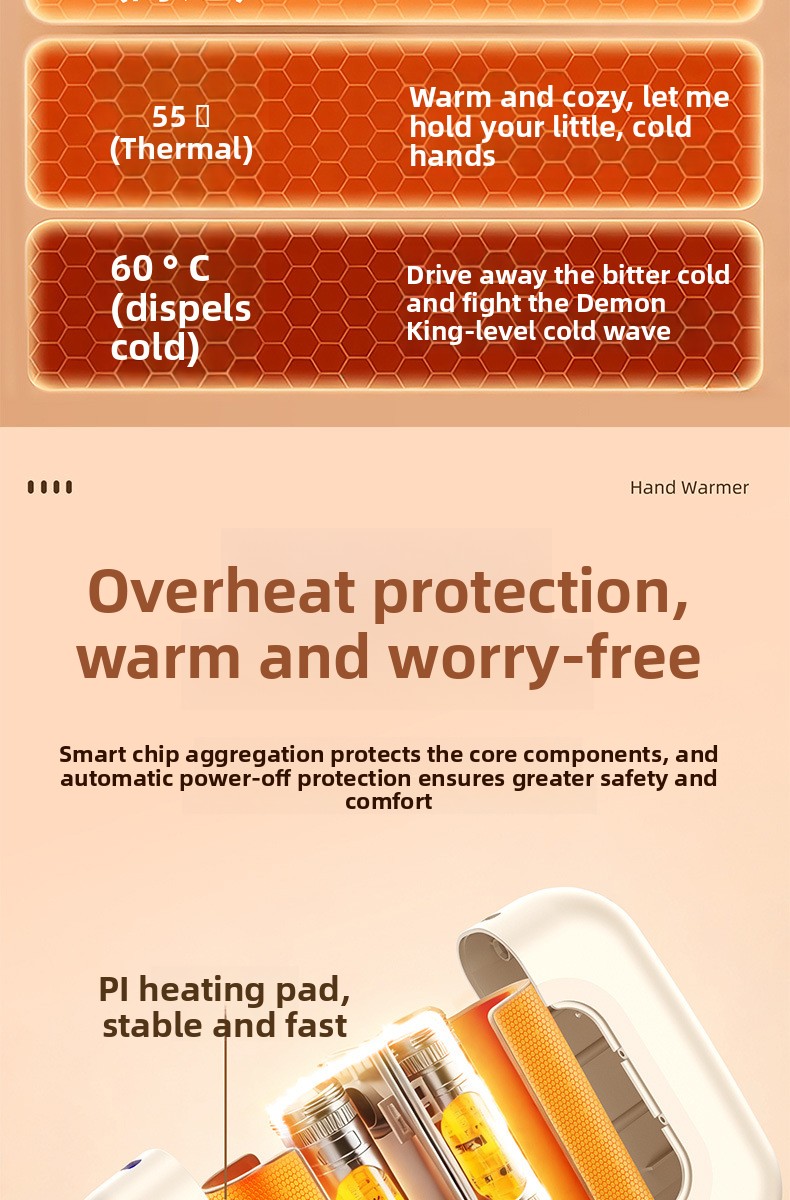 Rechargeable Split Magnetic Hand Warmer