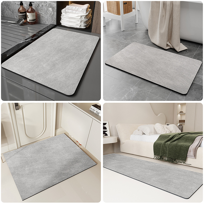 Quick-Dry Plush Bath Mat Floor Mat