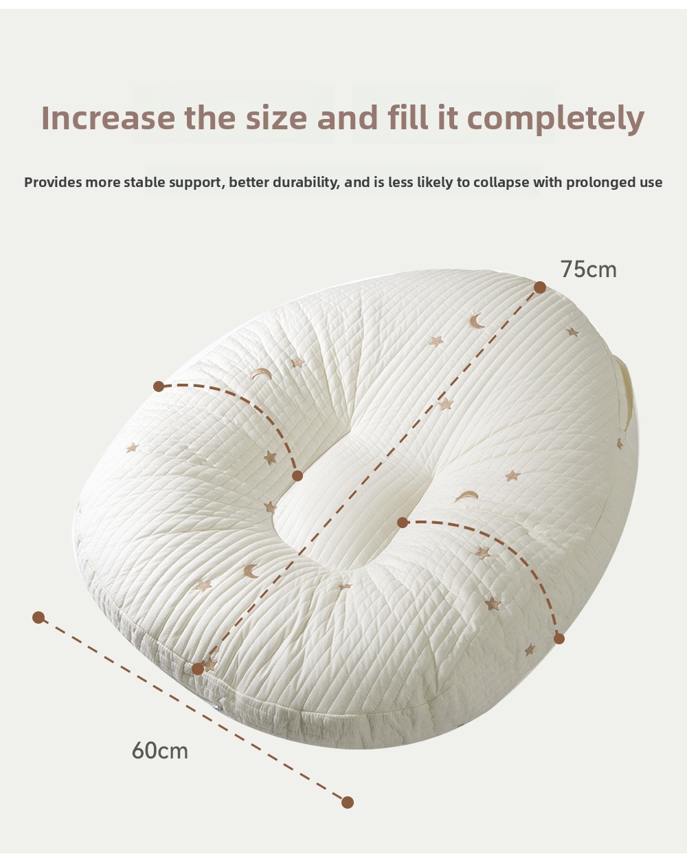 Baby inclined breastfeeding pillow pad