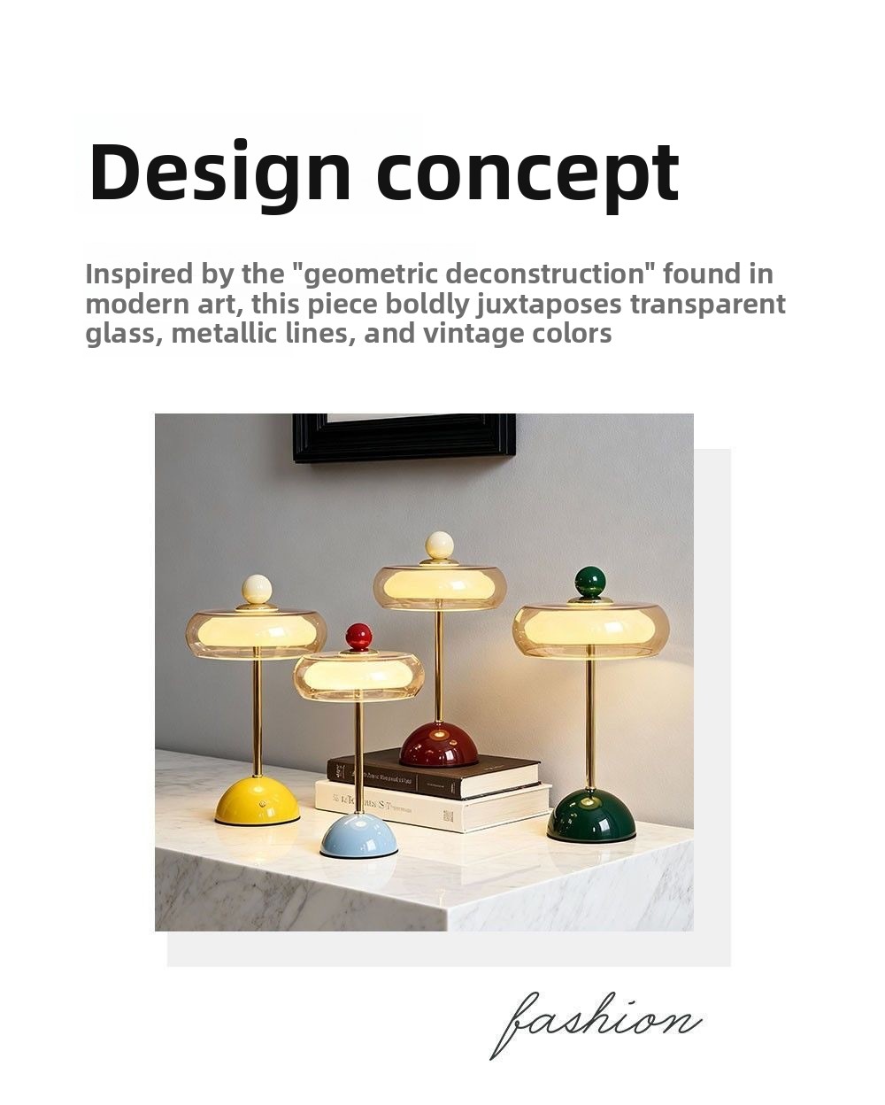 Nordic style mushroom-shaped table lamp