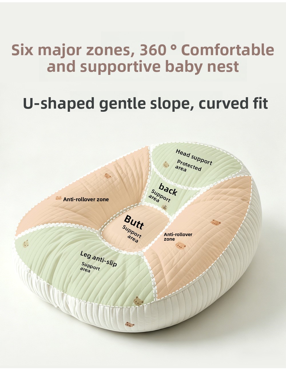 Baby inclined breastfeeding pillow pad