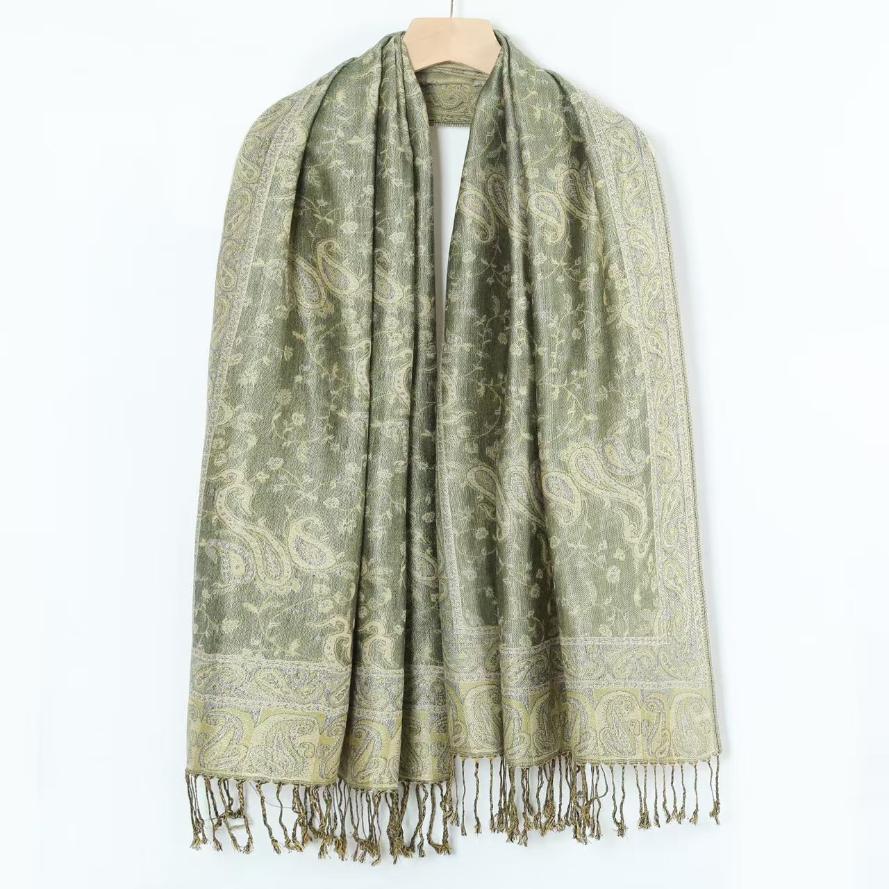 Women's Jacquard Imitation Cashmere Shawl Wrap Long Scarf