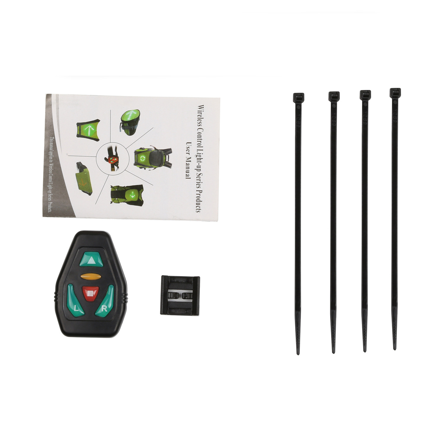 LED Turn Signal Backpack with Remote Control Water-Resistant USB Rechargeable Cycling Bag