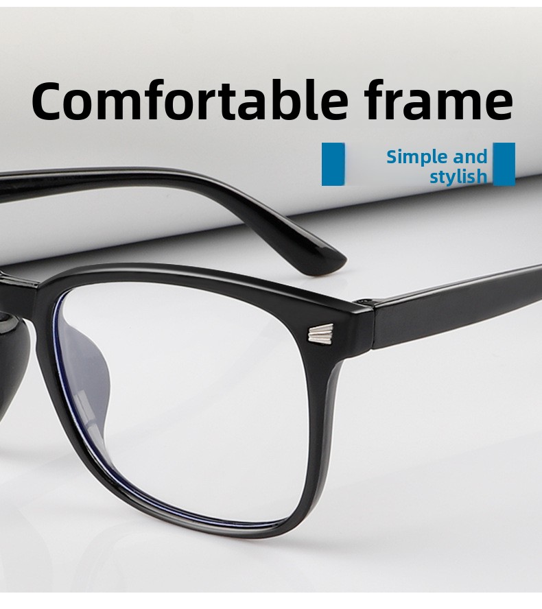 Anti Blue Light Large Frame Non-Prescription Computer Glasses for Men Women