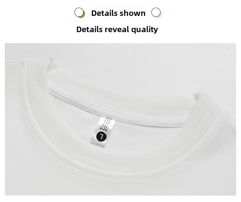Men's Casual Patchwork Letter Embroidery Round Neck Loose Pullover Sweatshirt