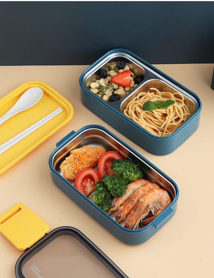 304 Stainless Steel Large Capacity Microwave Safe Lunch Box Insulated Food Container