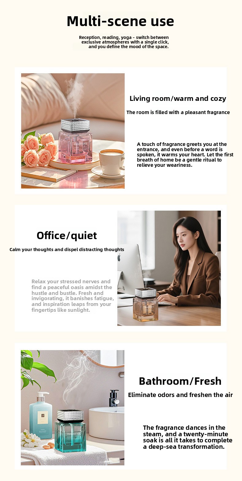 Automatic spray aroma diffuser
