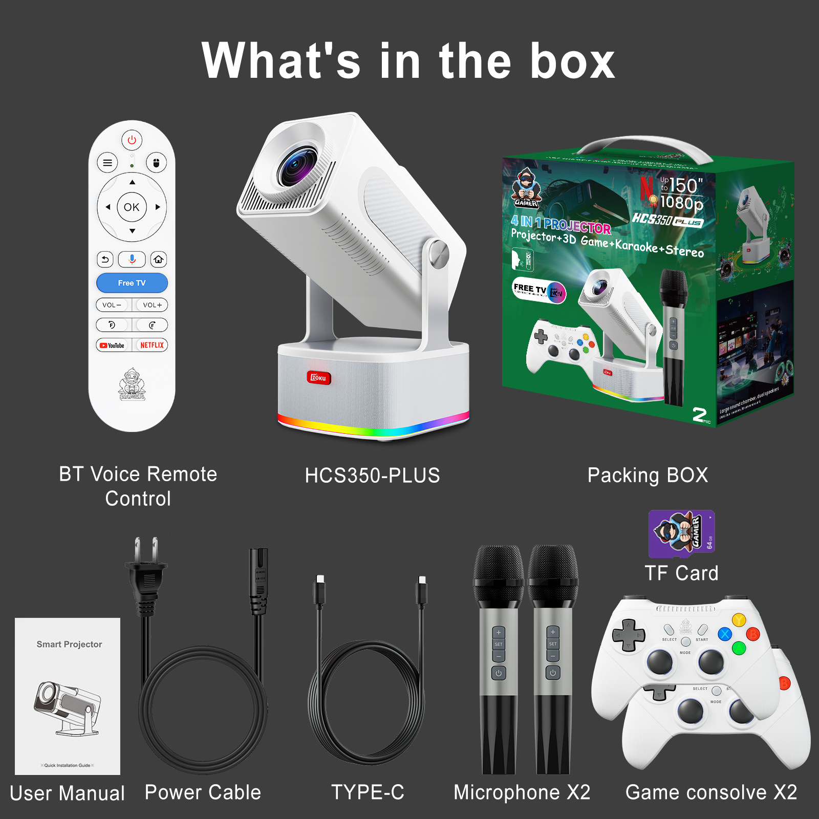 Hcs350Plus Projector 1080P
