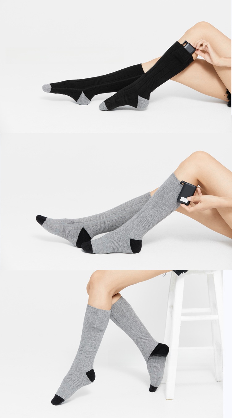 Heated socks - Skiing-specific electric heating socks