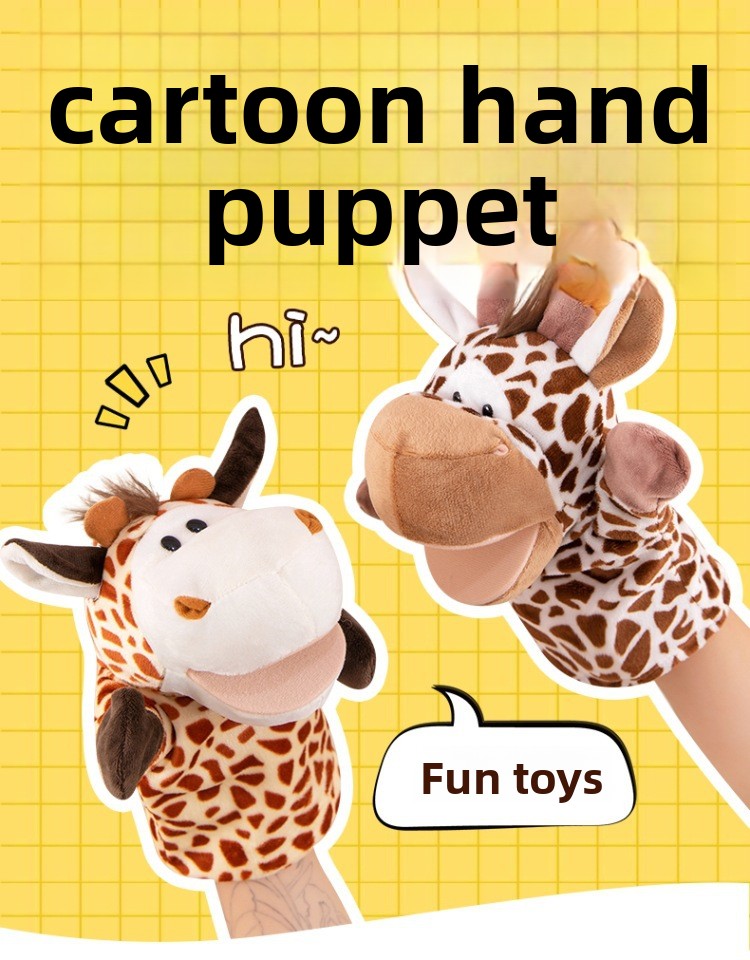 Open-mouthed animal puppets