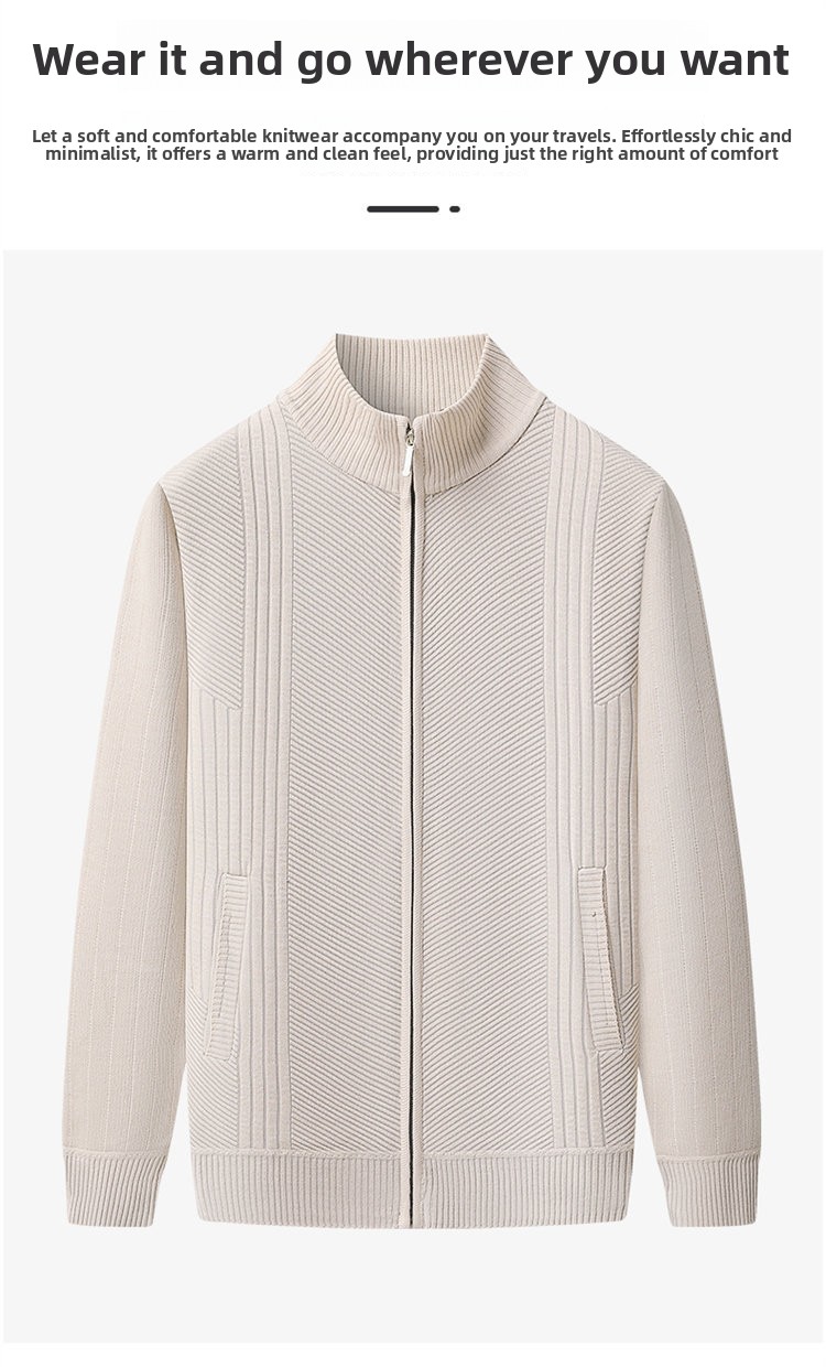 Men's thick and warm pullover sweater