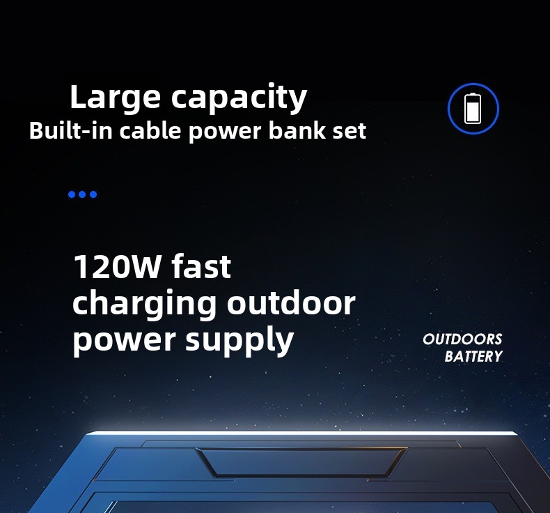 Solar-powered portable fast-charging power bank