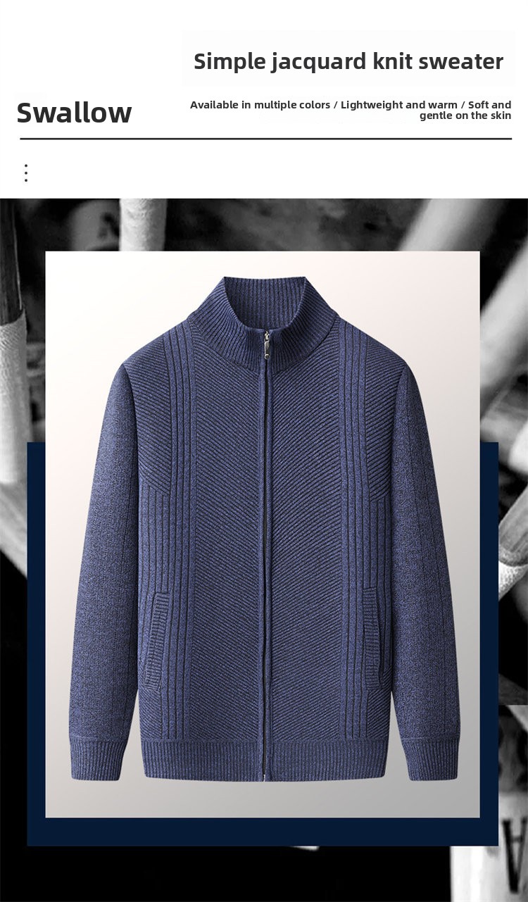 Men's thick and warm pullover sweater