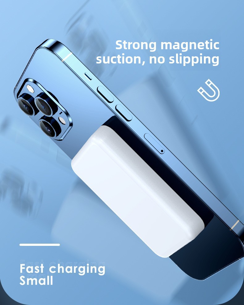 Wireless charging magnetic suction power bank