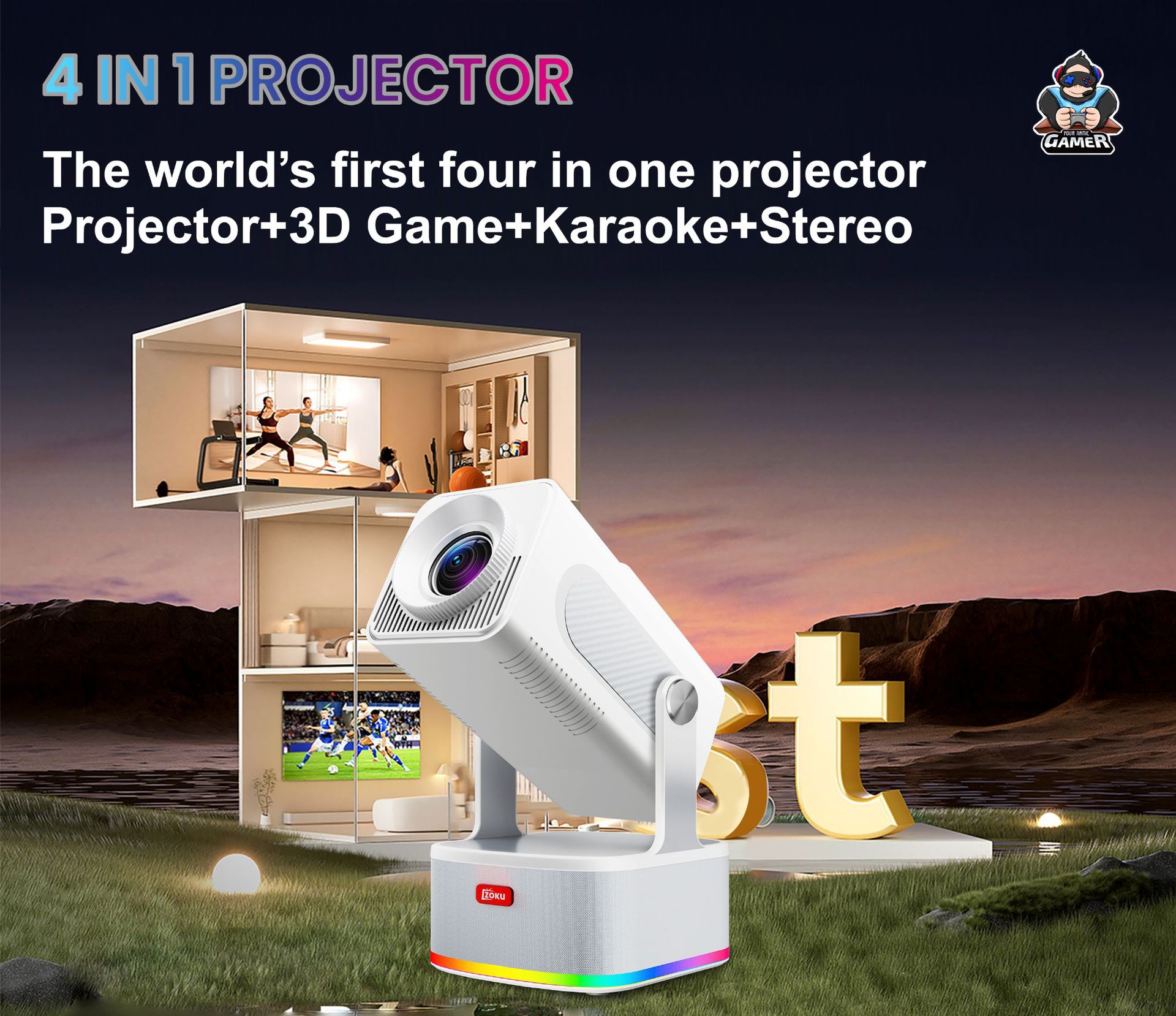 Hcs350Plus Projector 1080P
