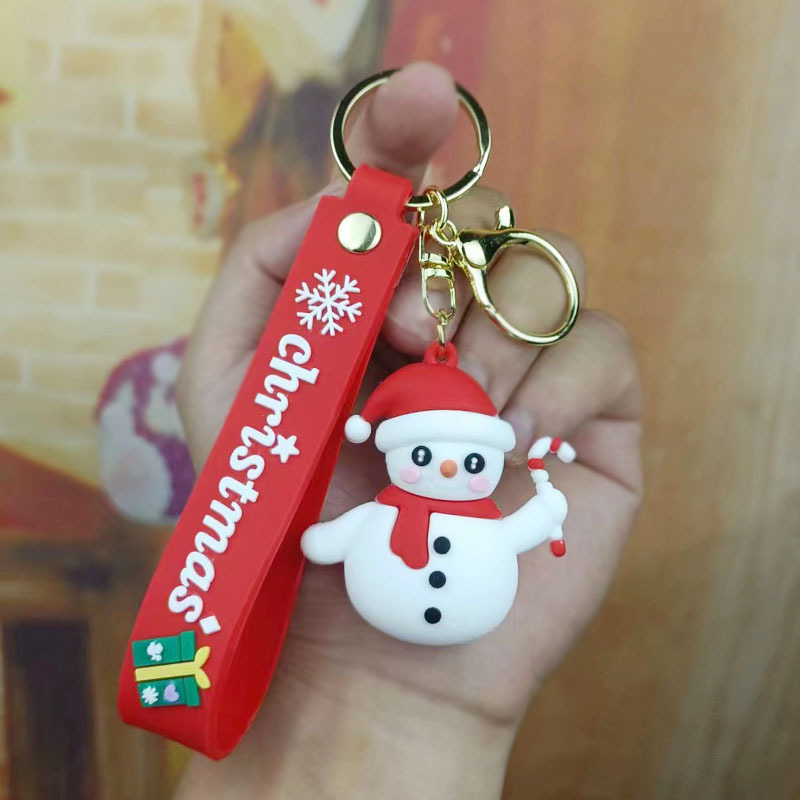 Christmas Keychain Santa Claus Keychain Car Pendant