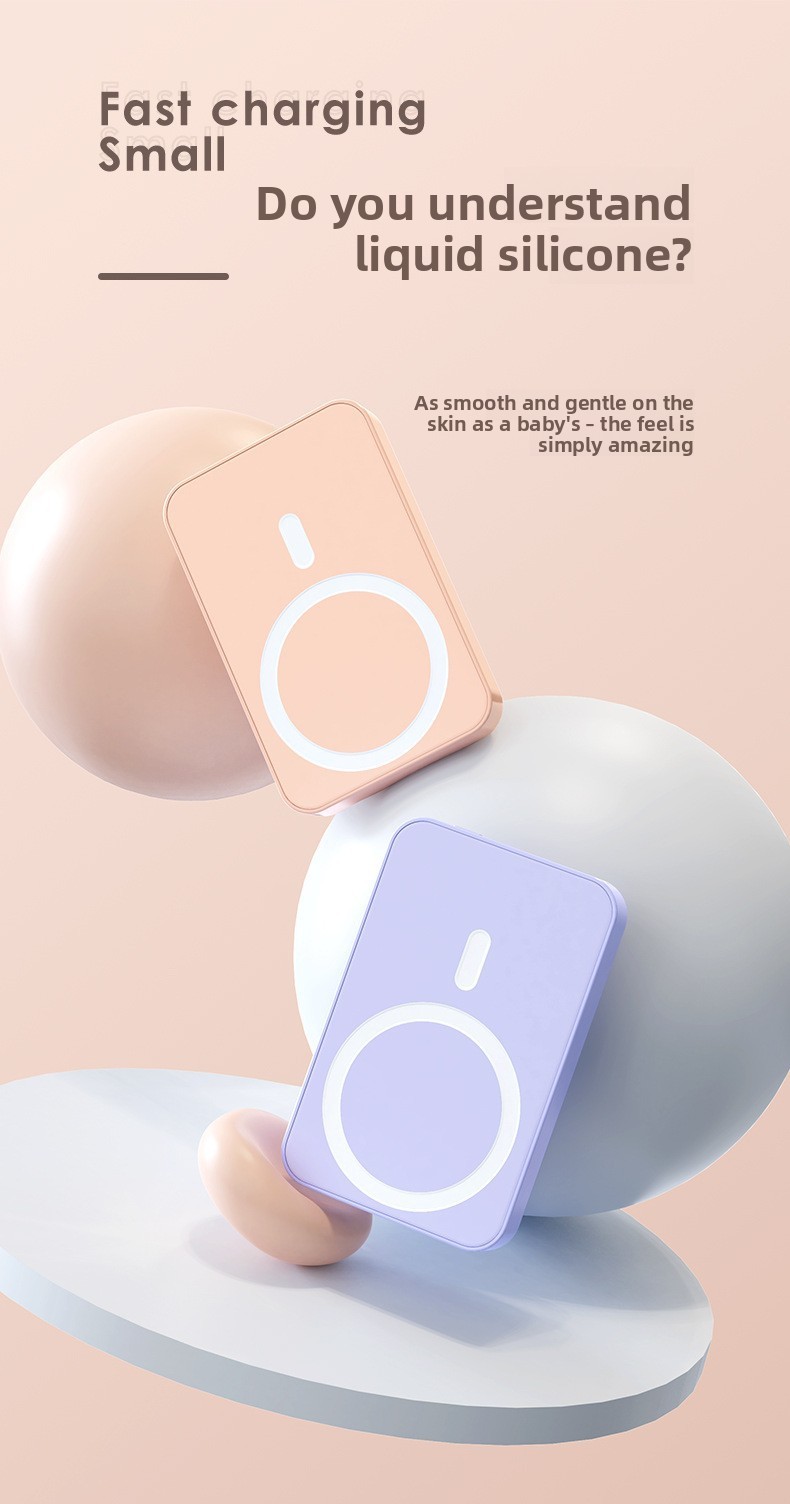 Wireless charging magnetic suction power bank